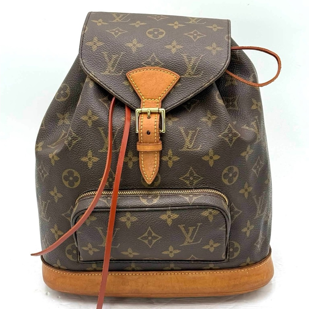 Louis Vuitton Classic Monogram Tan Backpack MM - Picture 1 of 16